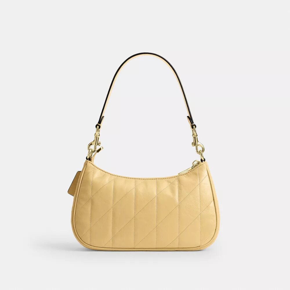 Teri-Schultertasche mit Steppung