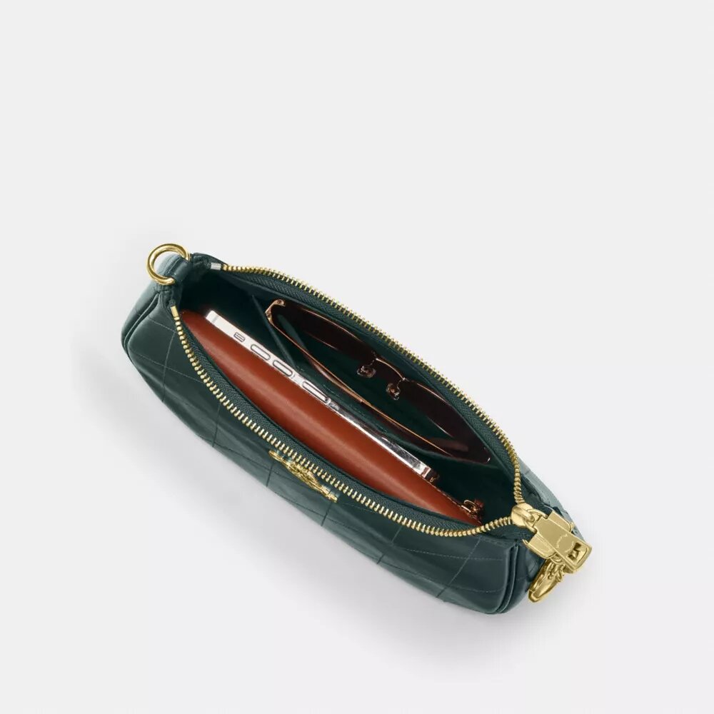Teri-Schultertasche mit Steppung