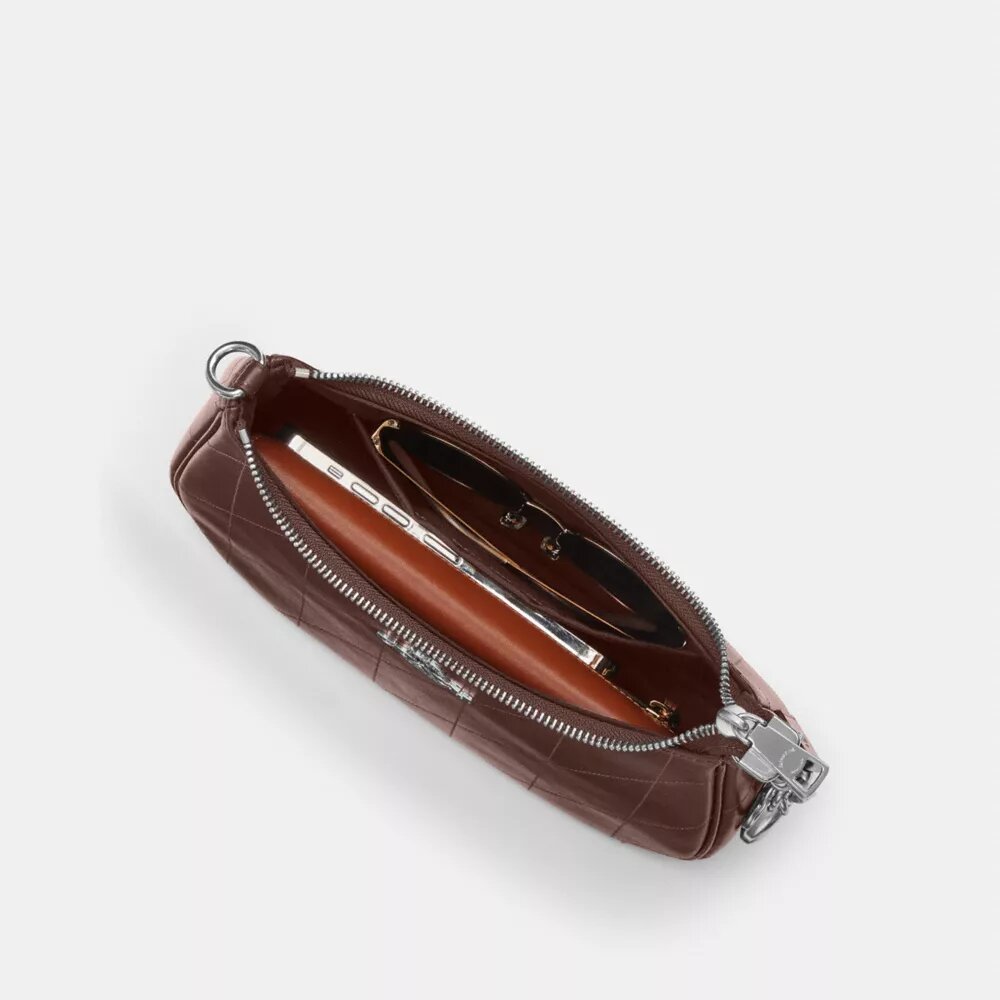 Teri-Schultertasche mit Steppung
