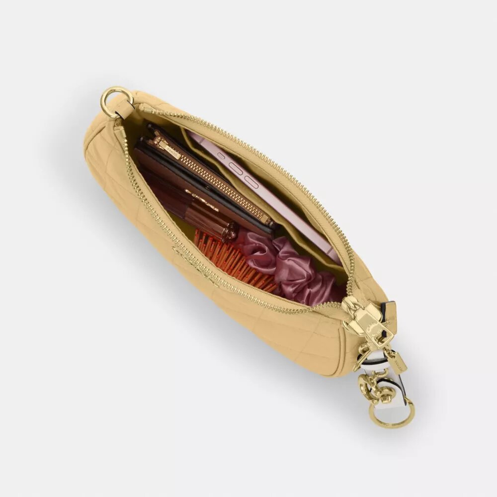 Teri-Schultertasche mit Steppung