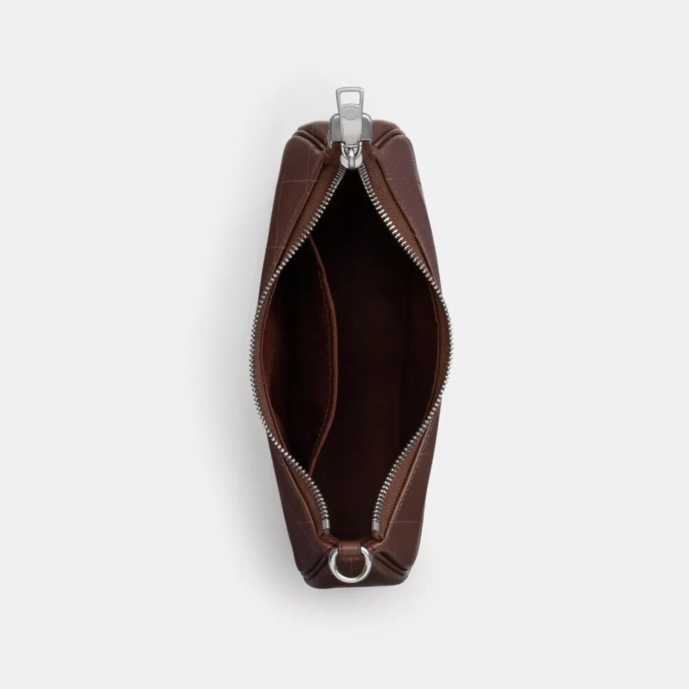 Teri-Schultertasche mit Steppung
