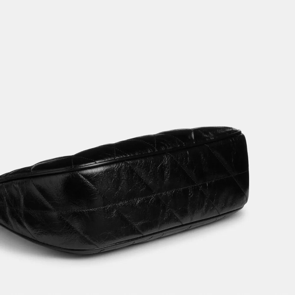Teri-Schultertasche mit Steppung