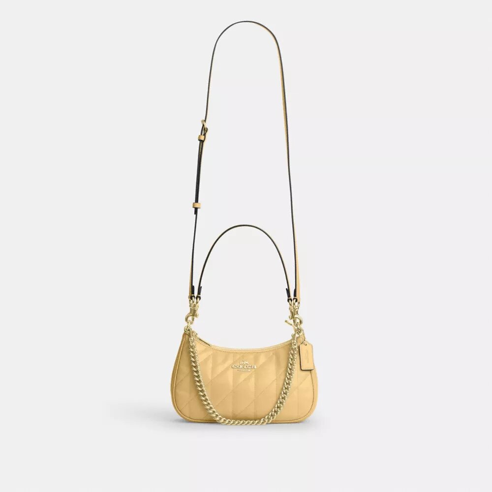 Teri-Schultertasche mit Steppung