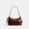 Teri-Schultertasche mit Steppung