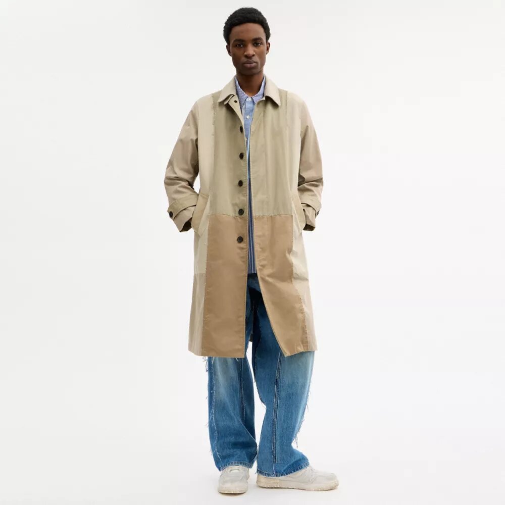 Trenchcoat aus wiederverwerteter Baumwolle