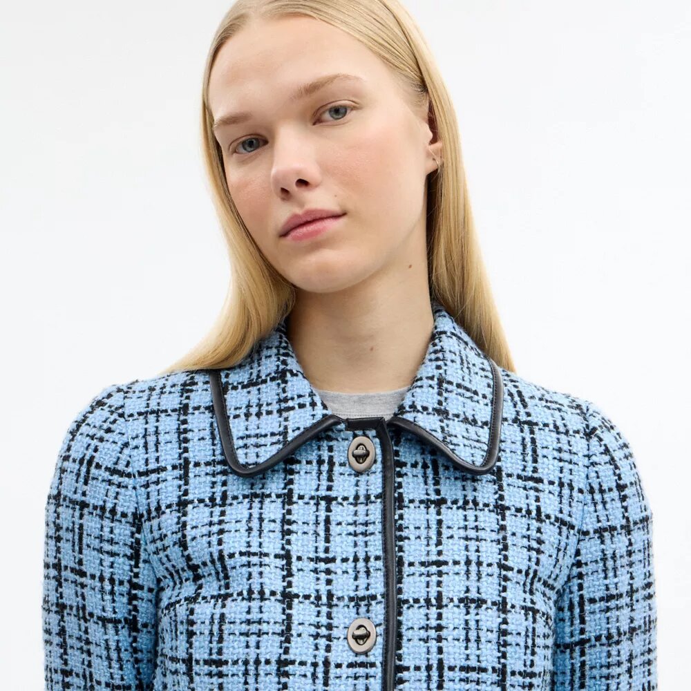 Turnlock-Tweedjacke