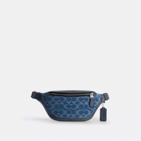 Warren Mini-Gürteltasche aus Signature-Denim