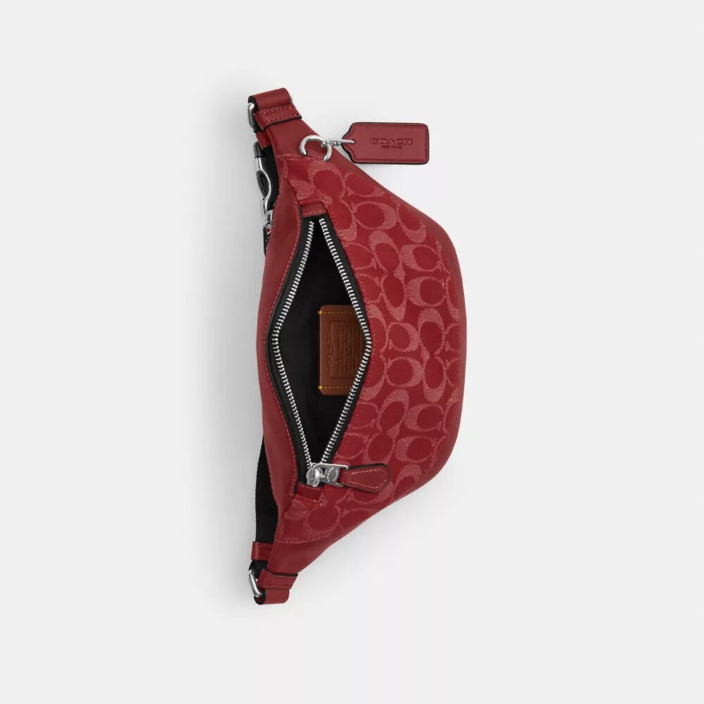 Warren Mini-Gürteltasche aus Signature-Denim