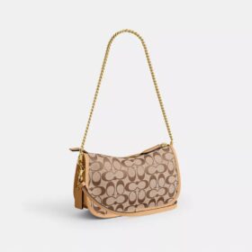 Waverly-Tasche mit zwei Turnlock-Verschlüssen aus unserem charakteristischen Jacquard