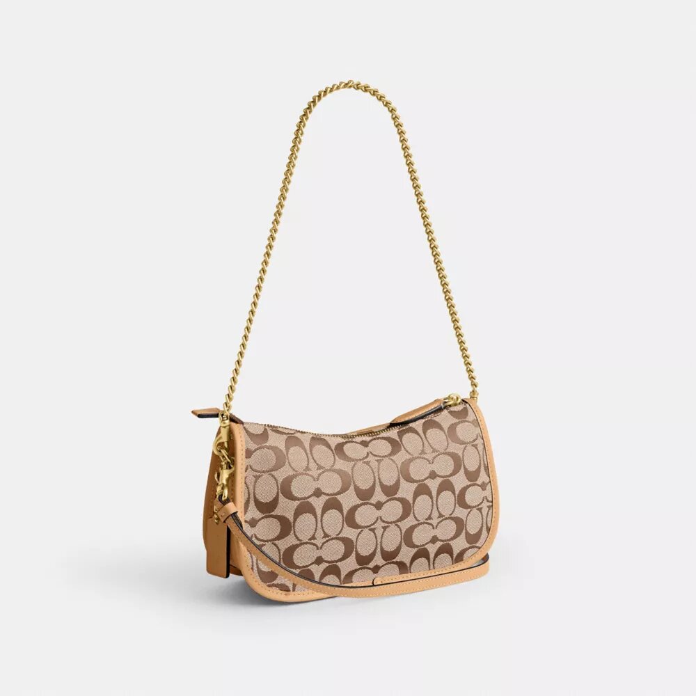 Waverly-Tasche mit zwei Turnlock-Verschlüssen aus unserem charakteristischen Jacquard