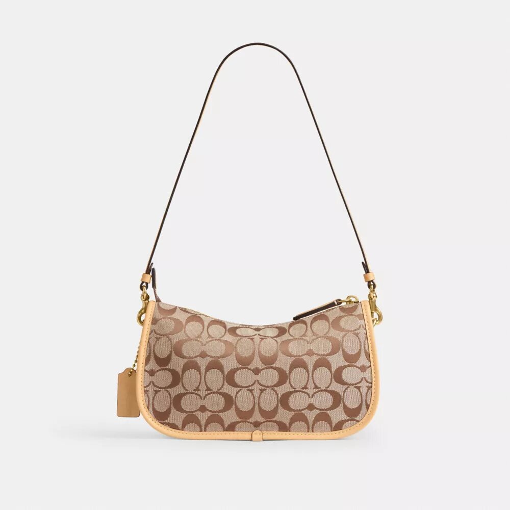 Waverly-Tasche mit zwei Turnlock-Verschlüssen aus unserem charakteristischen Jacquard