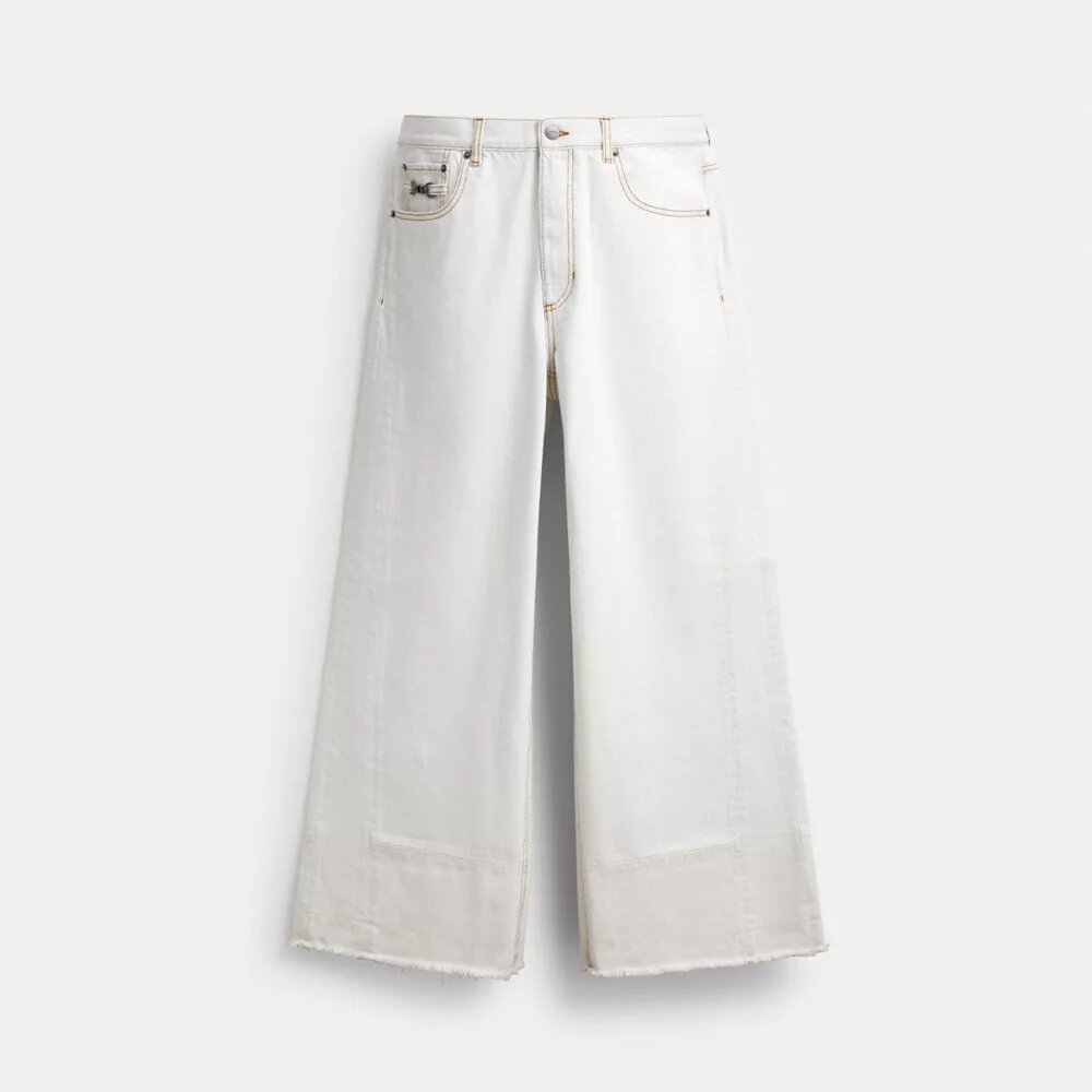 Weite Jeans-Hose aus Bio-Baumwolle