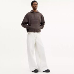 Weite Jeans-Hose aus Bio-Baumwolle