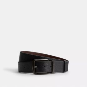 Wendegürtel mit Plakette und Harnischschnalle, auf Maß zuschneidbar, 38 mm
