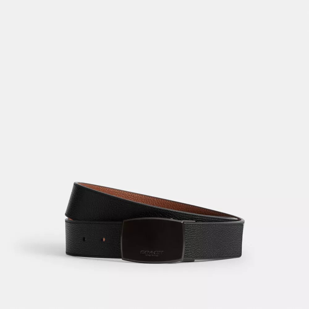 Wendegürtel mit Plakette und Harnischschnalle, auf Maß zuschneidbar, 38 mm