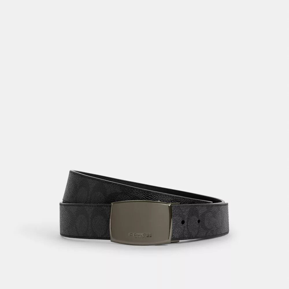 Wendegürtel mit Plakette und Harnischschnalle, auf Maß zuschneidbar, 38 mm