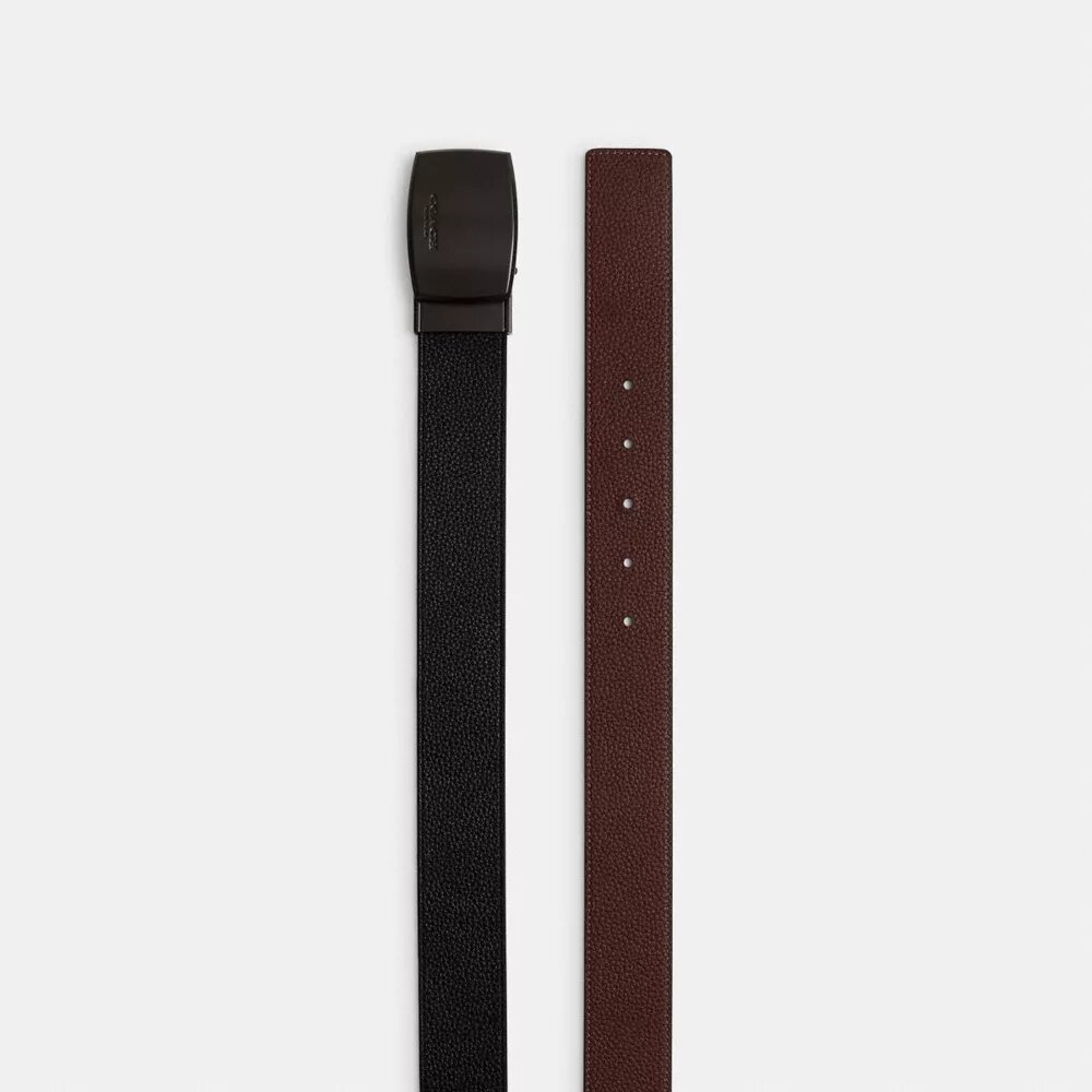 Wendegürtel mit Plakette und Harnischschnalle, auf Maß zuschneidbar, 38 mm