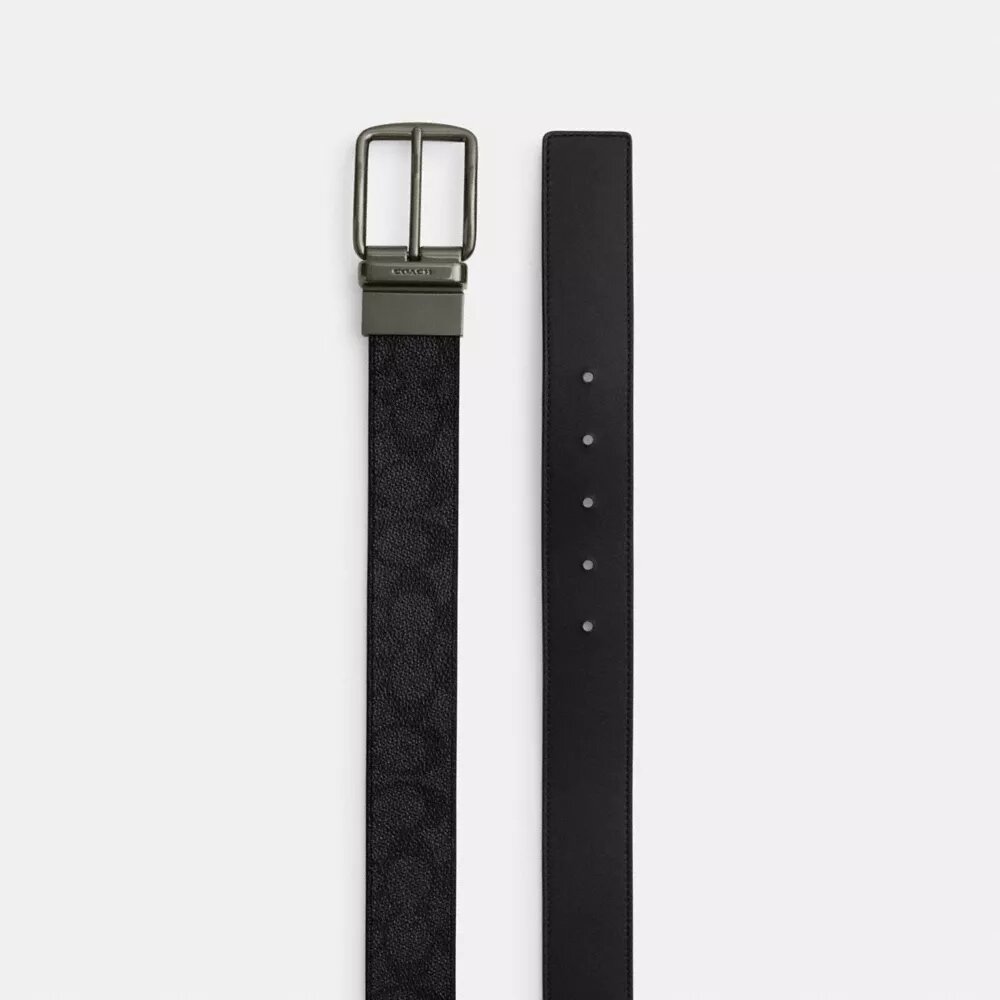 Wendegürtel mit Plakette und Harnischschnalle, auf Maß zuschneidbar, 38 mm