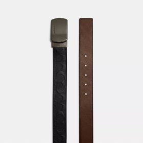 Wendegürtel mit Plakettenschnalle, auf Maß zuschneidbar, 38 mm