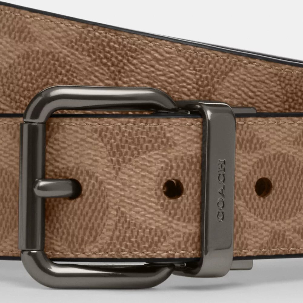 Wendegürtel mit Rollschnalle, auf Maß geschnitten, 38 mm