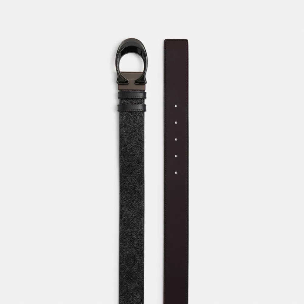 Wendegürtel mit unserer charakteristischen Schnalle, auf Maß zuschneidbar, 38 mm