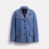 Wildlederjacke mit Nieten