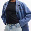Wildlederjacke mit Nieten