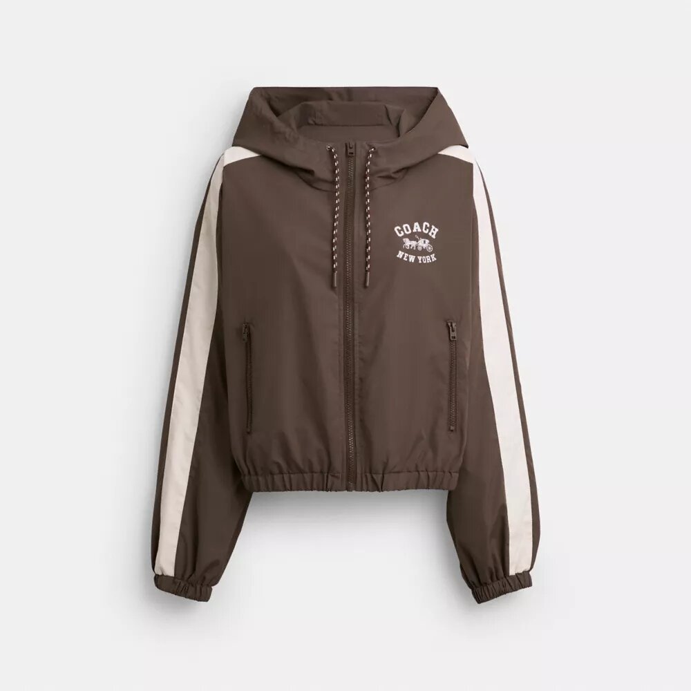 Windbreaker mit Farbblock-Design aus recyceltem Polyester
