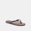 Zehentrenner mit Schleife in Signature-Jacquard